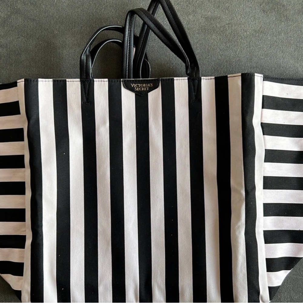 Victoria's Secret Monochrome Striped Tote